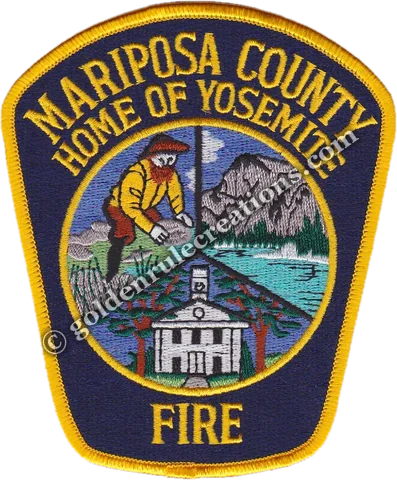 Custom embroidered Mariposa County Fire patch